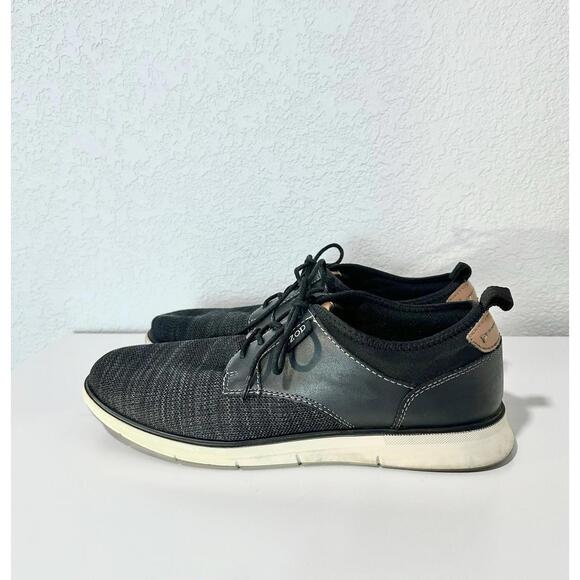 Izod Mens Casual Shoes Drift Oxford Memory Foam Sneaker Breathable Black Size 10 - Picture 2 of 13